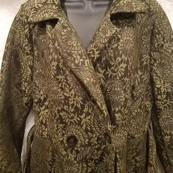 Caribbean Queen Lace Plus Size Hi-Low Coat NWOT - Picture 6 of 8